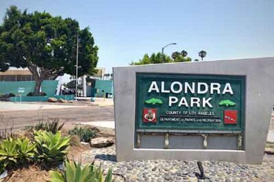 Alondra Park sign in Lawndale CA